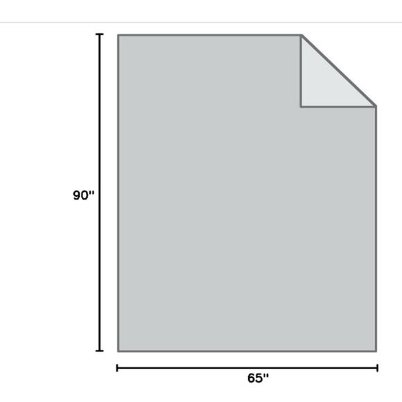 Sherpa Fleece Blanket Twin Microfiber Velvet Reversible, GRAY - Picture 9 of 9